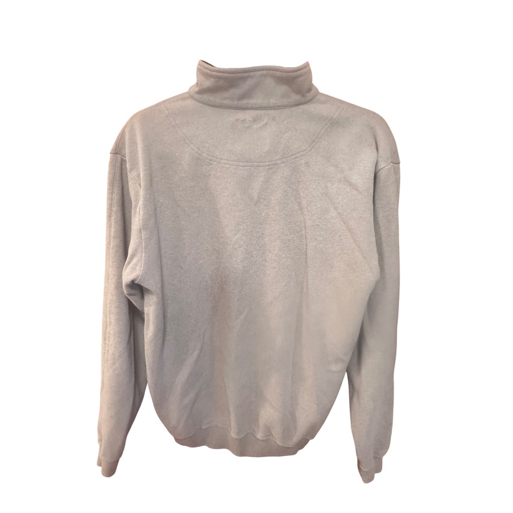 Straight Down Cal Poly Mustangs Quarter Zip Pullover Tan Cotton Mens Small - Picture 7 of 11